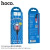 Hoco X38 iPhone 8pin piros szövet adatkábel 1m 2.4A