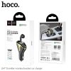 Hoco E47 fekete 2USB 3.1A szivartöltőfej + bluetooth headset