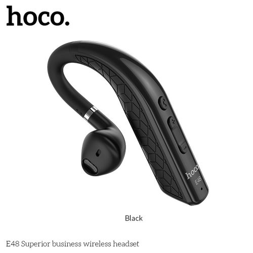 Hoco E48 fekete bluetooth headset