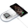Hoco CW24 3in1 (iPhone, AirPods, Apple Watch) fehér vezeték nélküli (Wireless) töltő 2A 10W