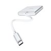 HOCO HB14 ezüst Type-C adapter (Type-C - USB3.0+HDMI+PD)