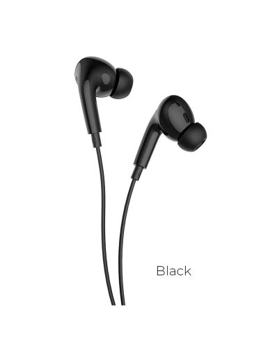 Hoco M1 Pro fekete hangerőszabályzós stereo headset 3.5 mm jack csatlakozóval