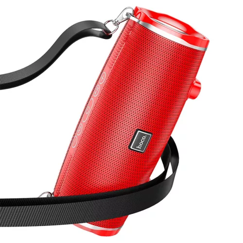 Hoco BS40 bluetooth hangszóró, 2x 7W, IPX5, vállra akasztható, piros