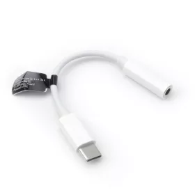 Type-C - Jack 3,5mm audio aljzat adapter, fehér, Hoco LS30