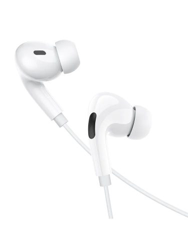 Hoco M83 fehér hangerőszabályzós stereo headset Type-C csatlakozóval