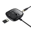 Wireless FM Transmitter, USB / MP3 / AUX / kártyaolvasó, fekete, Hoco E65