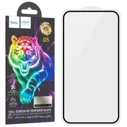   iPhone 13 Pro Max / 14 Plus (6,7")  üvegfólia fekete kerettel, 9H / 2.5D, 0.33mm, Hoco G5