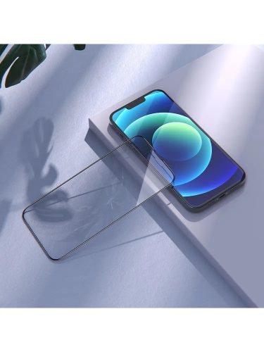 iPhone 13 Pro Max / 14 Plus (6,7") üvegfólia fekete kerettel, HD, 0.33mm, Hoco G5