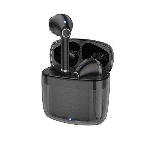 Stereo bluetooth headset töltőtokkal, TWS, fekete, Hoco EW15