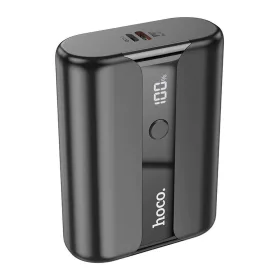   Power Bank, 1xUSB / 1xType-C / 1x micro USB, 10000 mAh / 22.5W / 5V 3A, LED kijelző, fekete, Hoco Q3 Pro