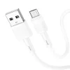 Micro USB gyorstöltő adatkábel, fehér, 1M, 2.4A, Hoco X83