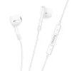 Stereo headset Type-C csatlakozóval, hangerőszabályzós / mikrofonnal, fehér, Hoco M93