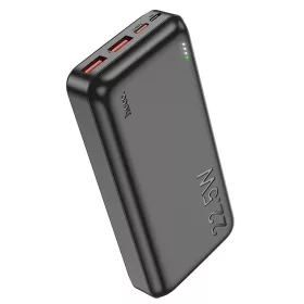   Power Bank 2xUSB / 1xType-C / 1x micro USB + Type-C kábel, 20000 mAh / 22.5W, fekete, HOCO J101A Astute