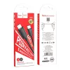 Type-C - iPhone 8pin gyorstöltő adatkábel, fekete, PD 20W, 1M, 2.4A, Hoco X88
