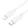 Type-C - iPhone 8pin gyorstöltő adatkábel, fehér, PD 20W, 1M, 2.4A, Hoco X88