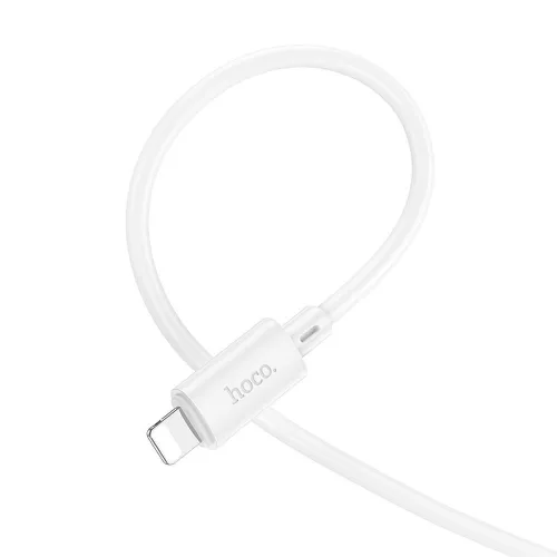 Type-C - iPhone 8pin gyorstöltő adatkábel, fehér, PD 20W, 1M, 2.4A, Hoco X88