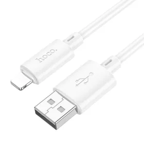   iPhone 8pin gyorstöltő adatkábel, fehér, 1M, 2.4A, Hoco X88