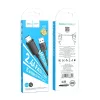 Micro USB adatkábel, 2.4A, 1M, fekete, Hoco X88