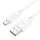 Micro USB adatkábel, 2.4A, 1M, fehér, Hoco X88