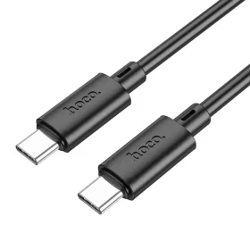 Type-C - Type-C adatkábel, 60W / 3A, 1M, fekete, Hoco X88