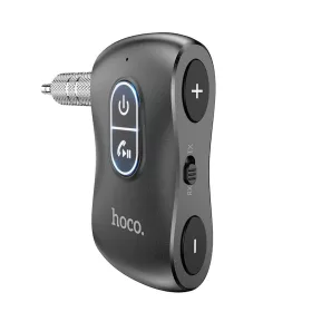   Bluetooth FM transmitter AUX csatlakozóval, BT5.0, fekete, Hoco E73 Pro