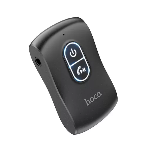 Bluetooth FM transmitter AUX csatlakozóval, BT5.0, fekete, Hoco E73 Pro