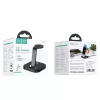 3in1 töltő állomás Apple lightning készülékekhez, 1 x Qi Wireless, 2 x Lightning, 10.5W, fekete, Hoco CW43