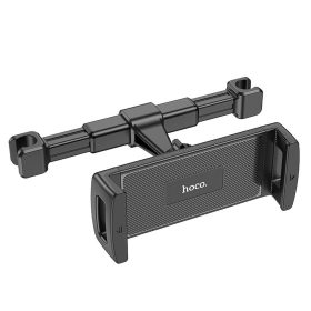   Fejtámlára rögzíthető tablet tartó, 4.7"-10.5", fekete, Hoco CA121