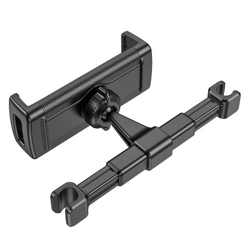 Fejtámlára rögzíthető tablet tartó, 4.7"-10.5", fekete, Hoco CA121