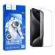 iPhone 12 / 12 Pro (6,1") üvegfólia fekete kerettel, 9H / 5D, 0.33mm, Hoco G14 
