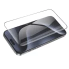 iPhone 12 / 12 Pro (6,1") üvegfólia fekete kerettel, 9H / 5D, 0.33mm, Hoco G14 