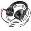 Gamer vezetékes fejhallgató mikrofonnal, 2M, fekete, RGB fény, Hoco W108