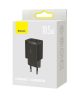 Hálózati töltőfej, 2x USB, fekete, 2.1A / 10.5W, Baseus CCXJ010201
