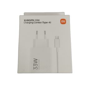   Xiaomi hálózati töltőfej 1xUSB + Type-C adatkábel, 3A/33W, gyári, fehér, MDY-16-EF