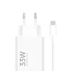 Xiaomi hálózati töltőfej 1xUSB + Type-C adatkábel, 3A/33W, gyári, fehér, MDY-16-EF (csomagolt)
