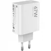 Xiaomi hálózati töltőfej, 1xUSB, 67W, gyári, fehér, MDY-12-EH (csomagolt)