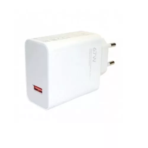 Xiaomi hálózati töltőfej, 1xUSB, 67W, gyári, fehér, MDY-12-EH (csomagolt)