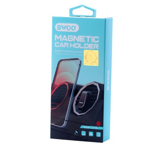 Szellőzőre helyezhető autós tartó, mágneses, fekete, BWOO ZJ119