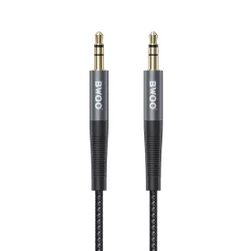   Univerzális jack-jack audio kábel, 3.5mm, fekete, 1M, BWOO BO-AUX064