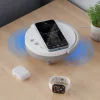 Többfunkciós wireless töltő pad lámpával és bluetooth hangszóróval, 15W, fehér, BWOO WL17