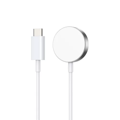 Apple Watch okosóra töltő Type-C csatlakozóval, mágneses, fehér, BWOO WL18