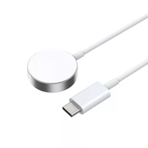 Apple Watch okosóra töltő Type-C csatlakozóval, mágneses, fehér, BWOO WL18