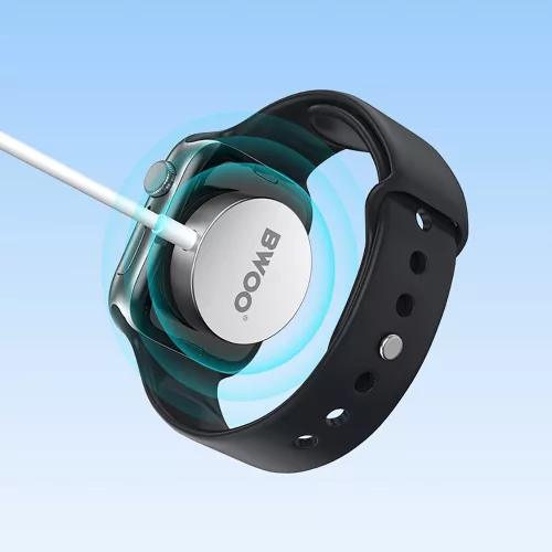 Apple Watch okosóra töltő Type-C csatlakozóval, mágneses, fehér, BWOO WL18
