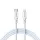 Type-C - iPhone 8pin gyorstöltő adatkábel, fehér, 1M, 3A / 27W, BWOO X283C-L