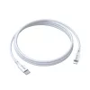 Type-C - iPhone 8pin gyorstöltő adatkábel, fehér, 1M, 3A / 27W, BWOO X283C-L