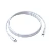 Type-C - iPhone 8pin gyorstöltő adatkábel, fehér, 1M, 3A / 27W, BWOO X283C-L