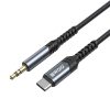 Type-C - Jack 3,5mm audio adapter, fekete, BWOO BO-AUX066