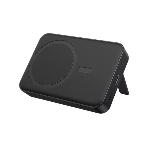 Magsafe power bank, mágneses, 10000 mAh, PD 3.0, 20W / 2A, fekete, BWOO BO-P59