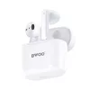 Stereo bluetooth headset vezeték nélküli töltőtokkal, TWS, fehér, BWOO BW94
