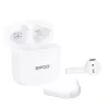 Stereo bluetooth headset vezeték nélküli töltőtokkal, TWS, fehér, BWOO BW94